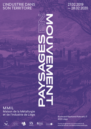 Paysages en Mouvement, Musée de la Métallurgie et de l'Industrie de Liège — Identity, exhibition design